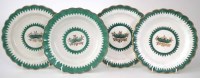 Lot 182 - Pair of Worcester plates circa 1780   painted