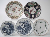 Lot 188 - Two Bristol porcelain saucers circa 1780, painted