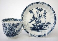 Lot 191 - Worcester hollow rock lily cup and saucer.