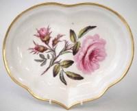 Lot 195 - Derby heart shaped dish.