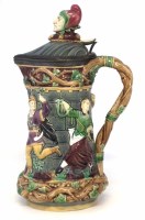 Lot 201 - Minton majolica wine jug.