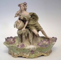 Lot 222 - Royal Dux figure of a Lady