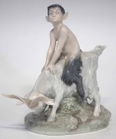 Lot 233 - Royal Copenhagen Faun and Goat group, model