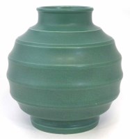 Lot 245 - Wedgwood Keith Murray green vase.