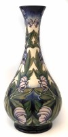 Lot 248 - Large Moorcroft vase, decorated with Wolfsbane