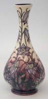 Lot 249 - Moorcroft vase, decorated with Pasque flower after Philip Gibson, impressed and painted marks to base, 30.5cm high