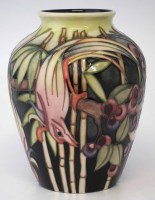 Lot 253 - Moorcroft trial vase, decorated with Fruit Thief p