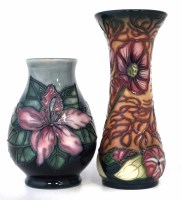 Lot 262 - Two Moorcroft vases, one decorated with Cosmos