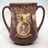 Lot 288 - Royal Doulton Elizabeth loving cup.