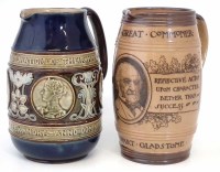 Lot 289 - Two Royal Doulton commemorative jugs.