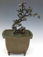 Lot 299 - Japanese patinated bronze koro and cover, Meiji