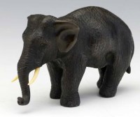Lot 304 - Japanese bronze Mej, Elephant.