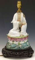 Lot 308 - Chinese lamp.