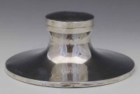 Lot 325 - Capstain shaped inkwell.