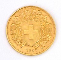Lot 333 - Swiss gold coin