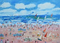 Lot 419 - Simeon Stafford, Sunny Day, oil.