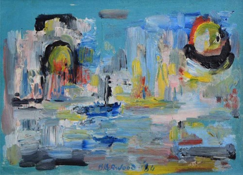 Lot 425 - J.L. Isherwood, Sun, Malta, oil.