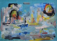 Lot 425 - J.L. Isherwood, Sun, Malta, oil.
