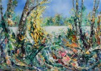 Lot 449 - David Wilde, Spring, Penrhyn Lane, acrylic.