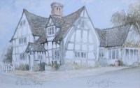 Lot 473 - John Haydn Jones, The Beehive, Betley, watercolour.