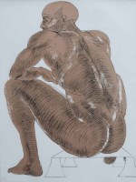 Lot 520 - Elizabeth Frink, Nude, signed lithograph.