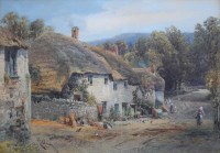 Lot 557 - Alfred Leyman, Gittisham near Honiton, watercolour.
