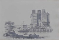 Lot 558 - Sketchbook of assorted early 19th century pencil drawings.