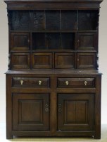 Lot 593 - Oak Denbigh dresser mid 18th century