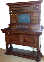 Lot 610 - Snooker scoreboard with cabinet base.