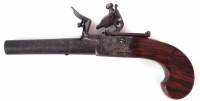 Lot 64 - Ryan rifled Flinklock pistol.