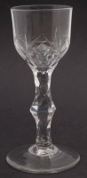 Lot 82 - Facet stem wine glass.