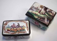 Lot 114 - Two enamel boxes