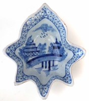 Lot 133 - Dutch delft pickle dish.