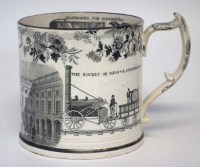 Lot 160 - Herculaneum Steam race commemorative frog mug