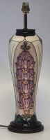 Lot 228 - Moorcroft lamp base.