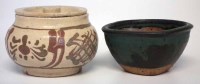 Lot 256 - St Ives studio pottery lidded bowl, painted with