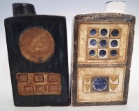 Lot 262 - Two Troika chimney slab sided rectangular vases