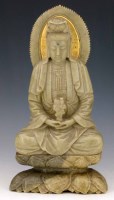 Lot 326 - Soapstone Guanyin