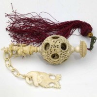 Lot 344 - Ivory concentric ball.