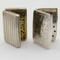 Lot 394 - Silver vinaigrette, Rawlings & Summers, London