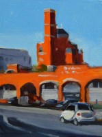 Lot 489 - Liam Spencer, Former Brewery (Deva Centre), oil.