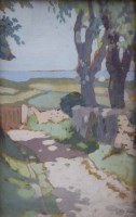 Lot 494 - Pierre Adolphe Valette, Anglesey, oil.