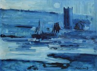 Lot 501 - J.L. Isherwood, St. Ives, oil on board.