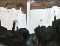 Lot 520 - William Turner, Man with a Cart, oil on board.