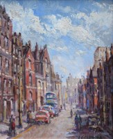 Lot 546 - Reg Gardner, Summer Breeze, Oldham Town, oil.