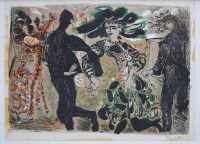 Lot 617 - Ceri Richards, Costers Dancing, signed lithograph.