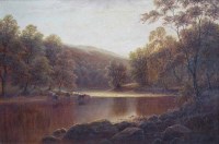 Lot 647 - William Mellor, On The Wharfe, Bolton Woods, Yorkshire, oil.