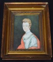 Lot 674 - Portrait miniature on ivory of Lady Elizabeth Spencer.