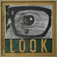 Lot 677 - Joe Tilson, Look, wooden sculpture.
