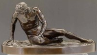 Lot 681 - Barbedienne bronze 'The Dying Gaul' after the